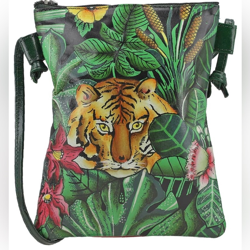 SUKRITI HAND PAINTED LEATHER CROSSBODY